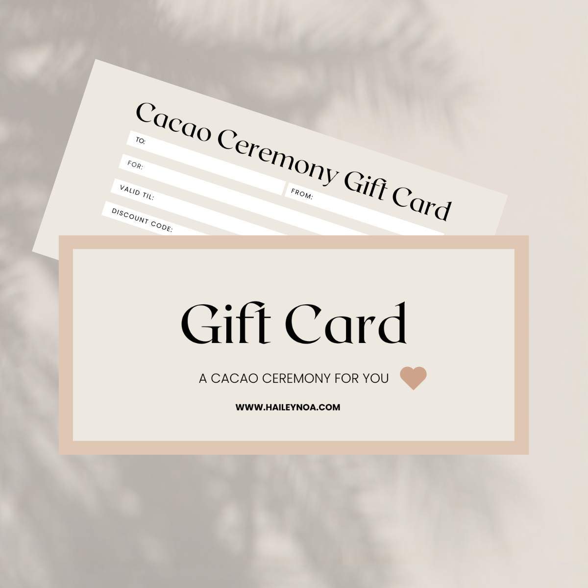 Cacao Ceremony Gift Card (Digital Card)