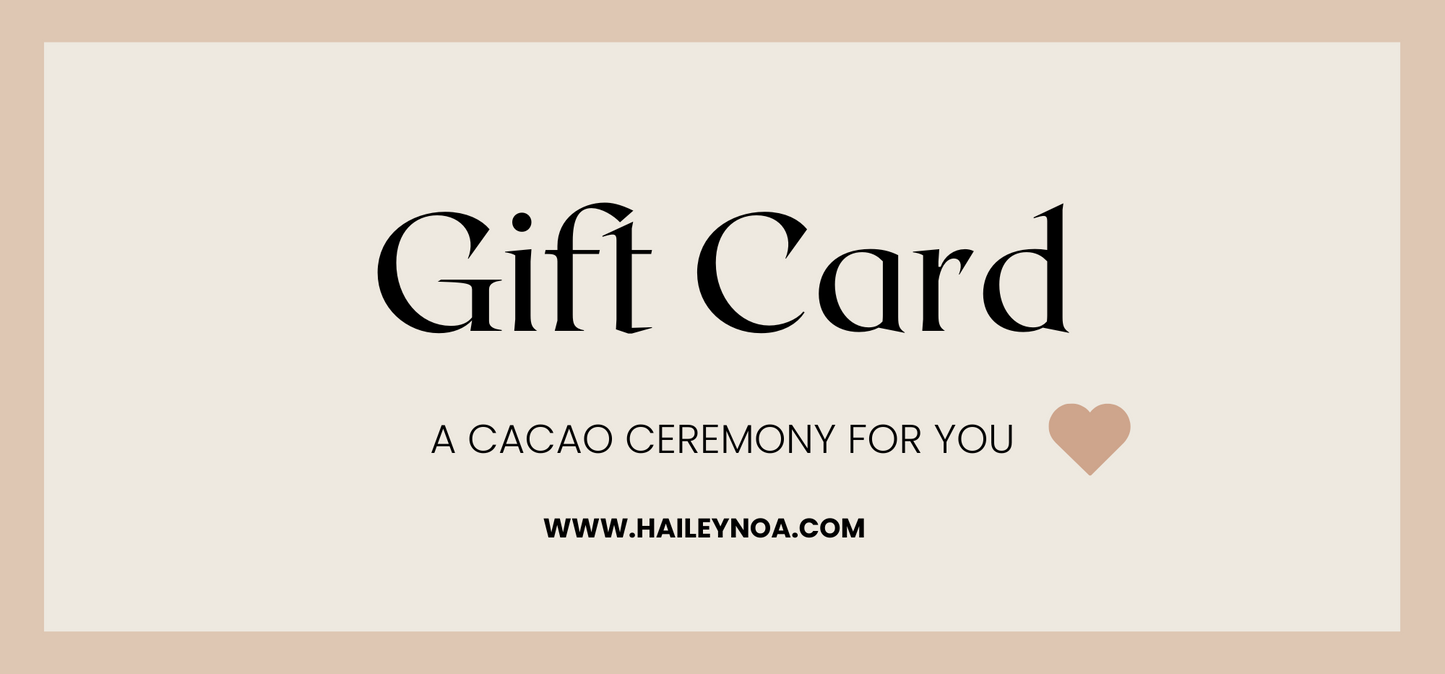 Cacao Ceremony Gift Card (Digital Card)