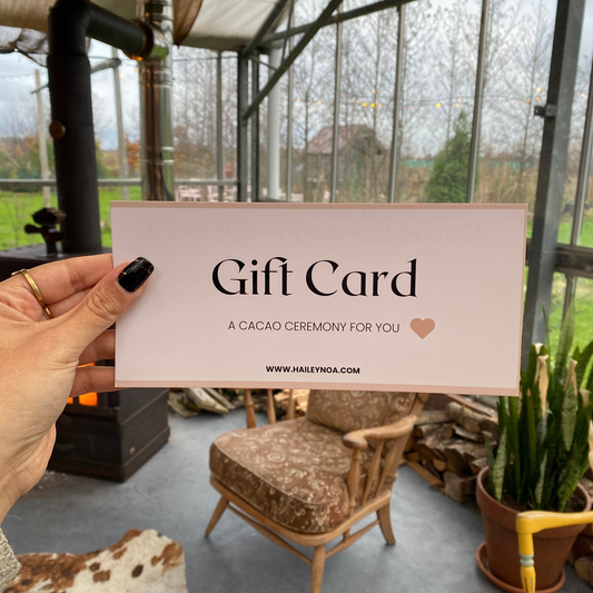 59 euro - Cacao Ceremony Gift Card (Physical Card)
