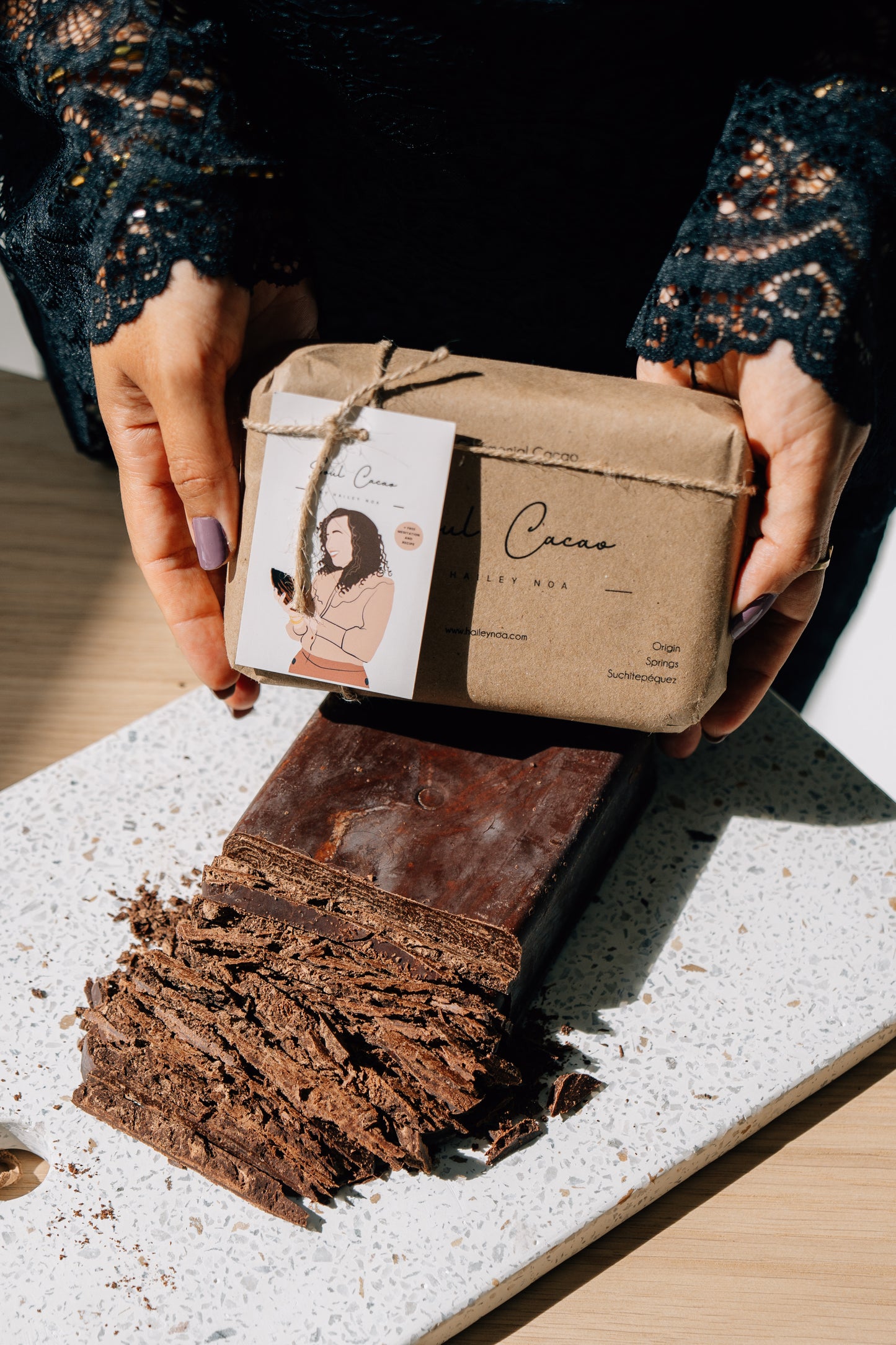 105 Grams Soul Cacao (block) - Ceremonial Cacao, 100% Pure and Raw