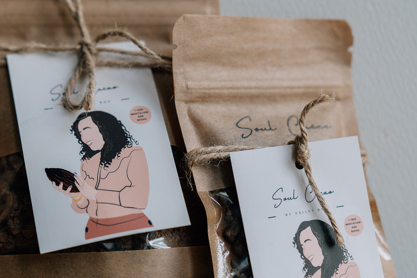 40 Grams Soul Cacao (bag) - Ceremonial Cacao, 100% Pure and Raw